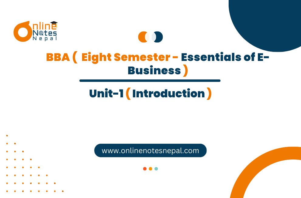 Introduction to Essentials of E-Business
